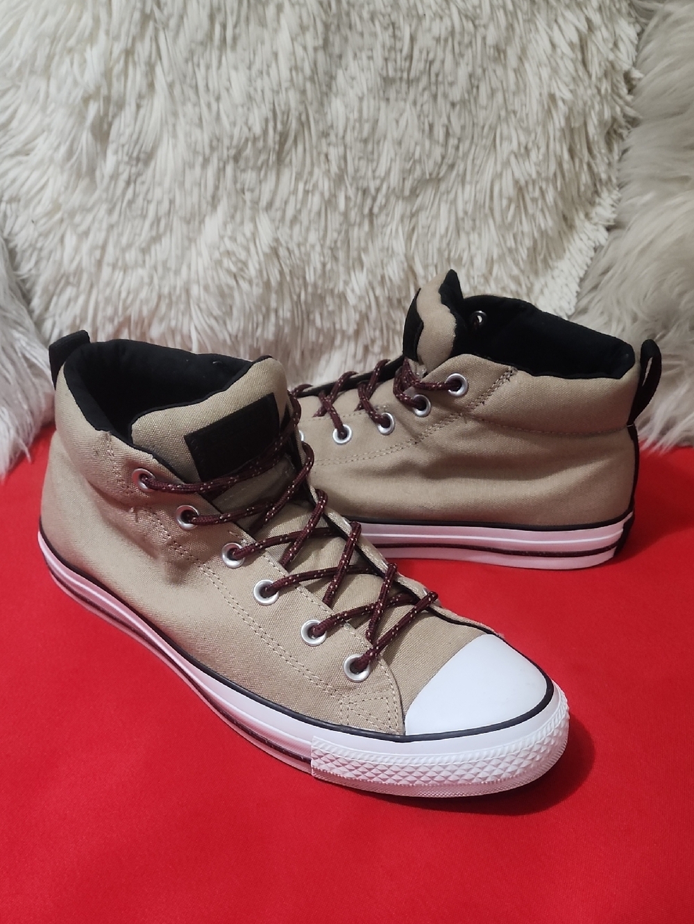 Converse Chuck Taylor All Star Street Mid Unisex Shoes Khaki/Black/White